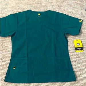 Hunter Green Scrub Top